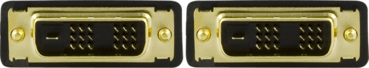 DELTACO, DVI Single Link monitorkabel, DVI-D han-han, 2m, sort