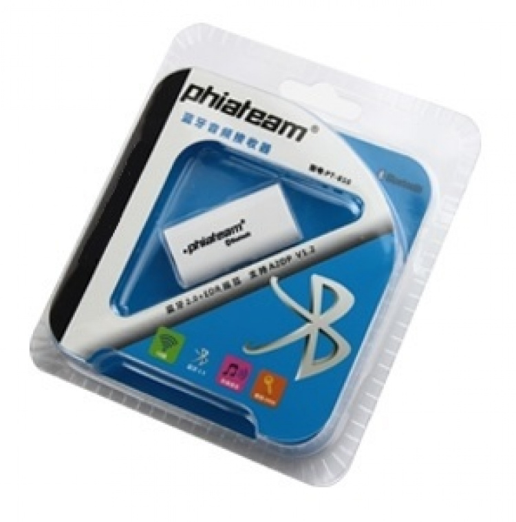 Trådløs lyd i bilen! Bluetooth-musikmodtager (hvid)