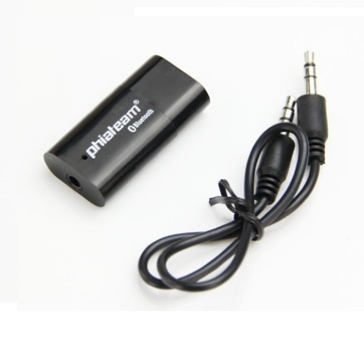 Trådløs lyd i bilen! Bluetooth-musikmodtager (hvid)