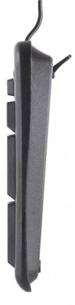 DELTACO tastatur, nordisk layout, USB, sort