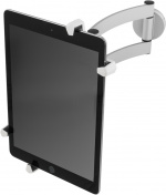 DELTACO Vægbeslag til tablets, vridbar 360ø, 3 leder, grå