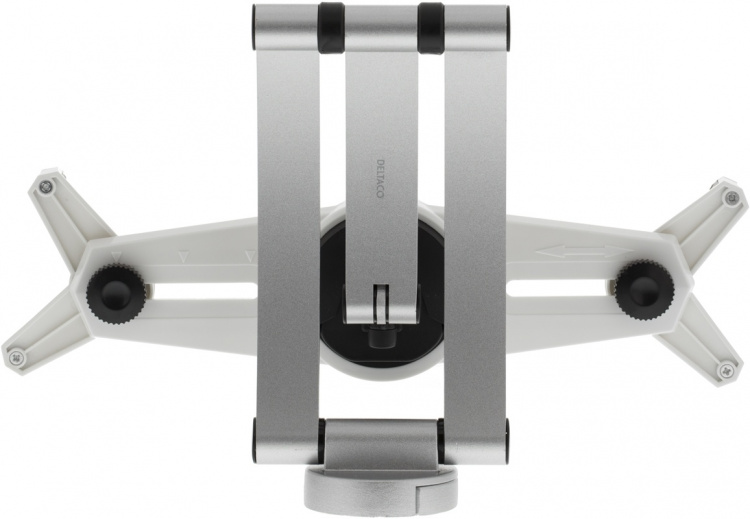 DELTACO Vægbeslag til tablets, vridbar 360ø, 3 leder, grå