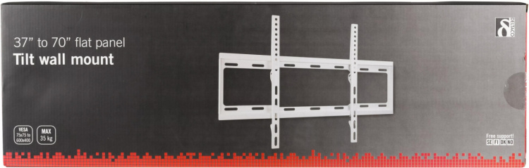DELTACO vægbeslag for TV/skærm, 37