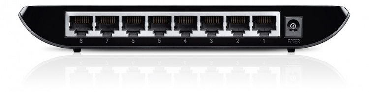 TP-LINK, netværksswitch, 8-ports 10/100/1000Mbps, RJ45