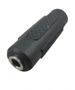 Adapter 3,5 mm hun - 3,5 mm hun (svart)