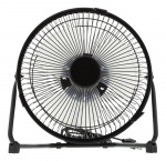 DELTACO USB-blæser, 18cm, bordmodel, 1x USB Type A han, sort