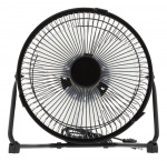 DELTACO USB-blæser, 18cm, bordmodel, 1x USB Type A han, sort