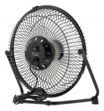 DELTACO USB-blæser, 18cm, bordmodel, 1x USB Type A han, sort