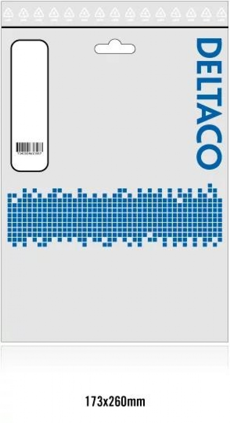 DELTACO antennekabel, RP-SMA han - RP-SMA hun, 3m