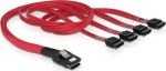 DeLOCK Multilane SAS-kabel SFF-8087 til 4xSATA 7-pin, 50cm