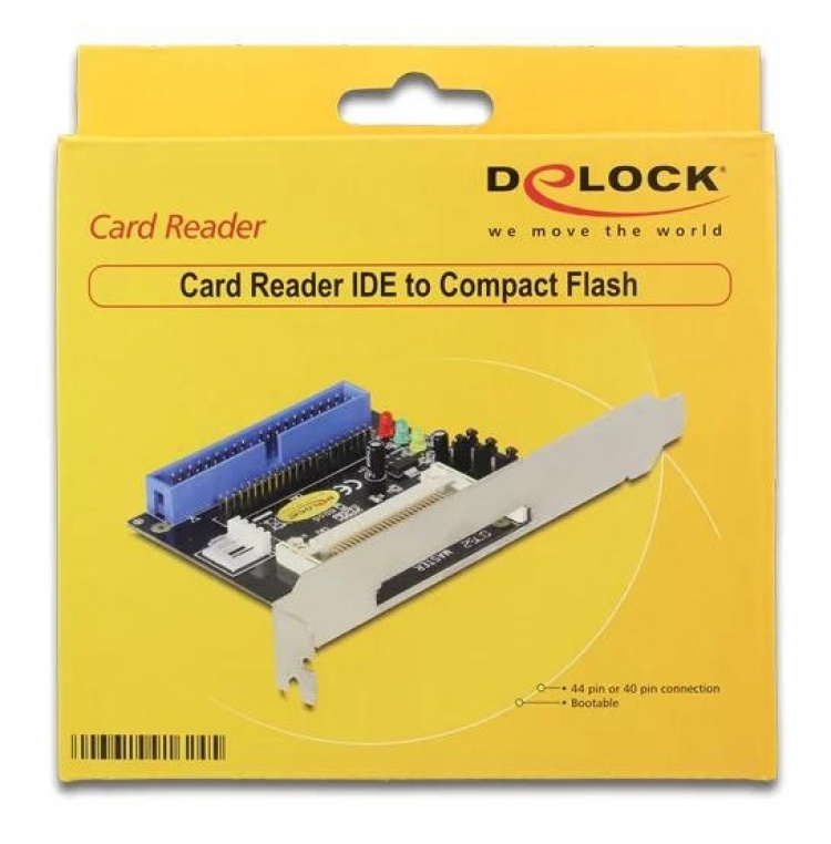 DeLOCK Compact Flash til IDE-adapter til at kunne bruge et CF-hukommel