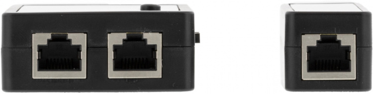 DELTACO kabeltester til RJ45,RJ12,RJ11 og BNC, todelt, beskyttelsestas