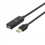 DELTACO PRIME USB 2.0 forlængerkabel, <b>aktiv</b>, Typ A han - Typ DELTACO PRIME USB 2.0 forlængerkabel, <b>aktiv</b>, Typ A han - Typ