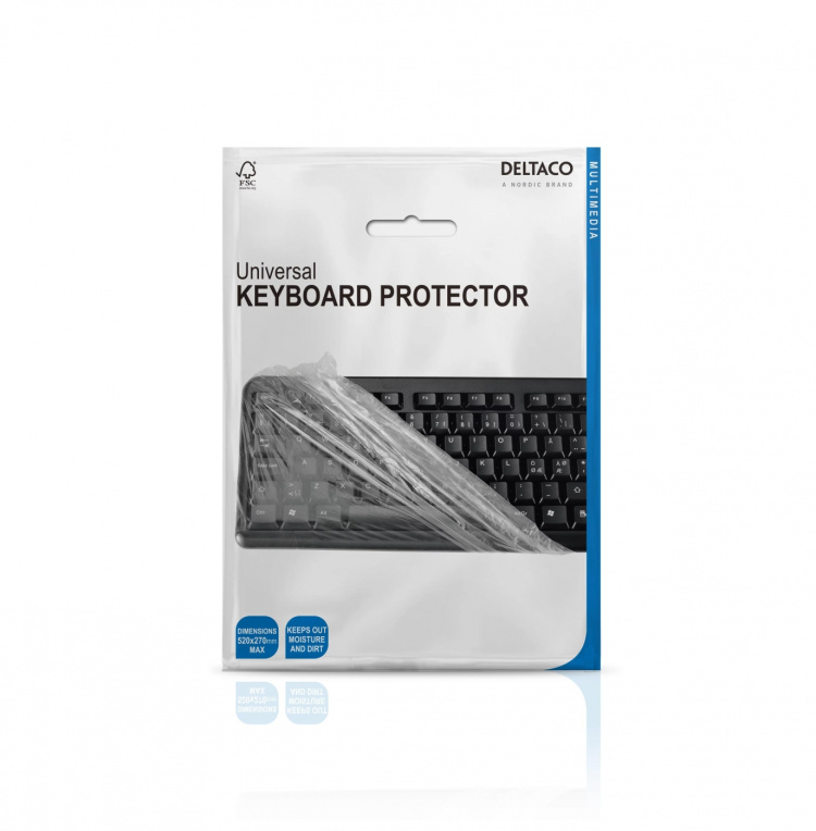 DELTACO støv og spildbeskyttelse til alle typer af tastaturer