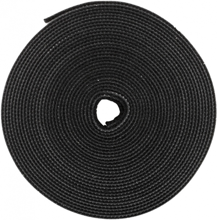 DELTACO burrebånd, 5m, 10mm, sort