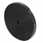 DELTACO burrebånd, 5m, 10mm, sort