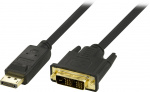 DELTACO DisplayPort til DVI-D Single Link monitorkabel, 20-pin han - 1
