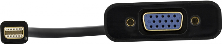 DELTACO mini DisplayPort til VGA-adapter med lyd, 20-pin han - 15-pin