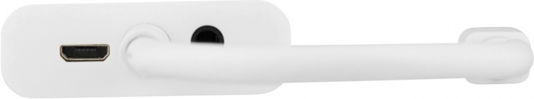 DELTACO mini DisplayPort till VGA-adapter med ljud, 0,25m, vit (DP-VGA14)