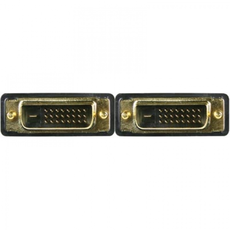DELTACO DVI monitorkabel Dual Link, DVI-D han - han 3m