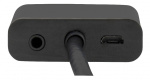 DELTACO HDMI til VGA adapter, 19-pin han - 15-pin hun, 0.2m, sort