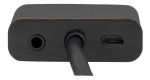 DELTACO HDMI til VGA adapter, 19-pin han - 15-pin hun, 0.2m, sort