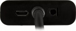 DELTACO HDMI til VGA adapter, 19-pin han - 15-pin hun, 0.2m, sort