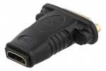 Goobay HDMI™/DVI-I-adapter, forgyldt HDMI™ socket (type A) > DVI-I-stik dual link (24 + 5 ben)