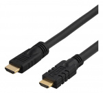 DELTACO aktivt HDMI kabel, HDMI High Speed with Ethernet, HDMI