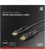 DELTACO <b>aktivt HDMI kabel</b>, HDMI High Speed with Ethernet, HDMI