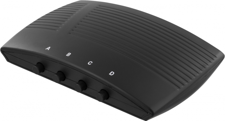 DELTACO Manuel HDMI-switch, 4 indgange til en udgang, 19-pin hun