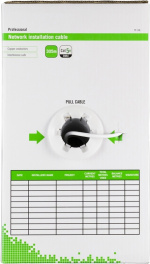 DELTACO U/UTP installationskabel, Cat5e, 305m boks, hvid