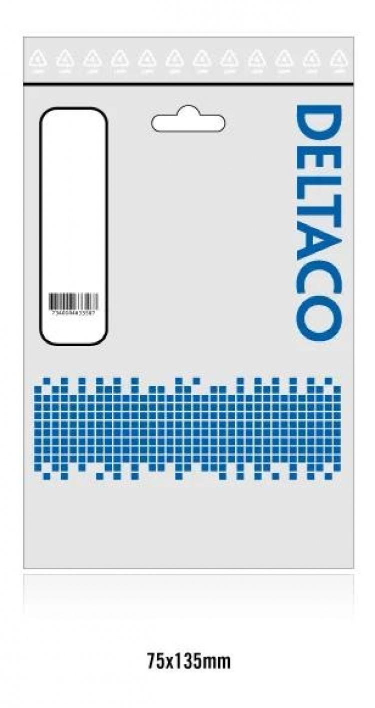 DELTACO F/UTP Cat6 patchkabel, LSZH (Low smoke zero halogen), 15m, hvi