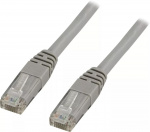 DELTACO U/UTP Cat6 patchkabel, LSZH (Low smoke zero halogen), 0,3m, gr