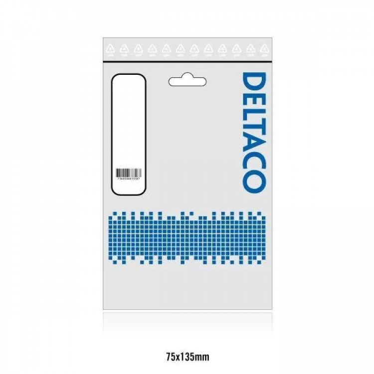 DELTACO U/UTP Cat6 patchkabel, LSZH (Low smoke zero halogen), 1m, lill