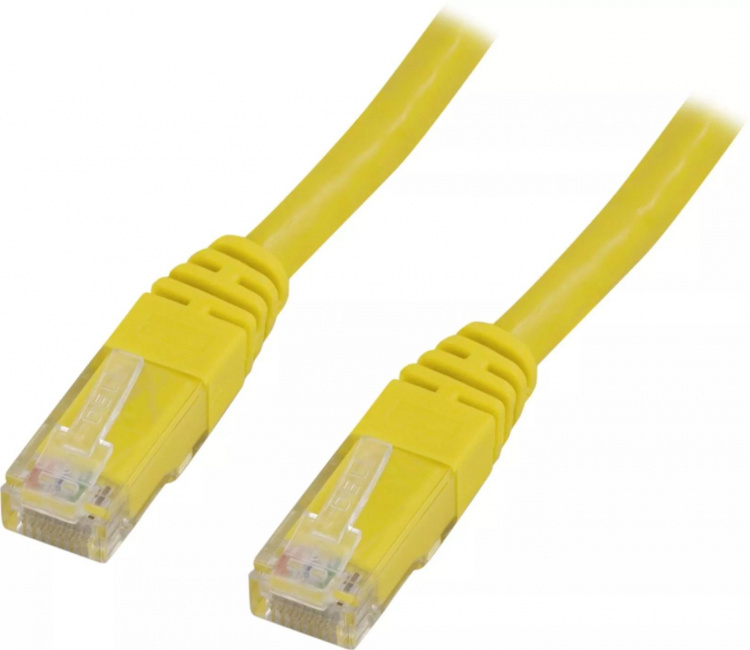DELTACO U/UTP Cat6 patchkabel, 7m, gul