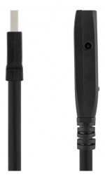 DELTACO PRIME aktiv USB 3.0-forlængerkabel, Type A han - hun, 7m, sort