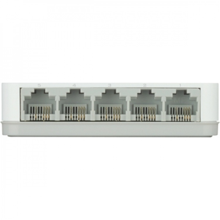 D-link 5-Port Ethernet Easy Desktop Switch, 5-port 10/100Mbps, hvid