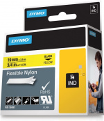 DYMO Rhino Professional, mærkbar fleksibel nylontape, 19 mm, sort tek