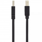 DELTACO PRIME USB 2.0 kabel Type A han - Type B han, aktiv, 10m, sort