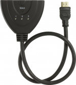 DELTACO HDMI Pigtail Switch, auto/manu HDMI-switch, tre til en, sort DELTACO HDMI Pigtail Switch, auto/manu HDMI-switch, tre til en, sort