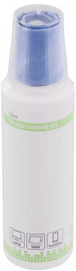 DELTACO skærmrengøringskit, til rengøring af skær me microfiberklu