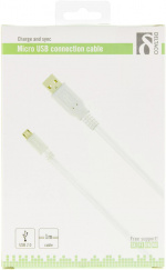 DELTACO USB 2.0 kabel Type A han - Type Micro B han, 5-pin, til opladn