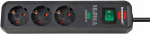 Brennenstuhl Eco-Line, strømskinne med 3xCEE 7/4 udtag, 1xCEE 7/7