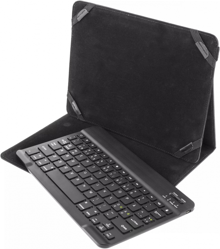 DELTACO Fodral og Bluetooth tastatur til 10