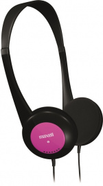 Maxell Kids Headphones, headset til børn, kontrolleret volumen, rosa