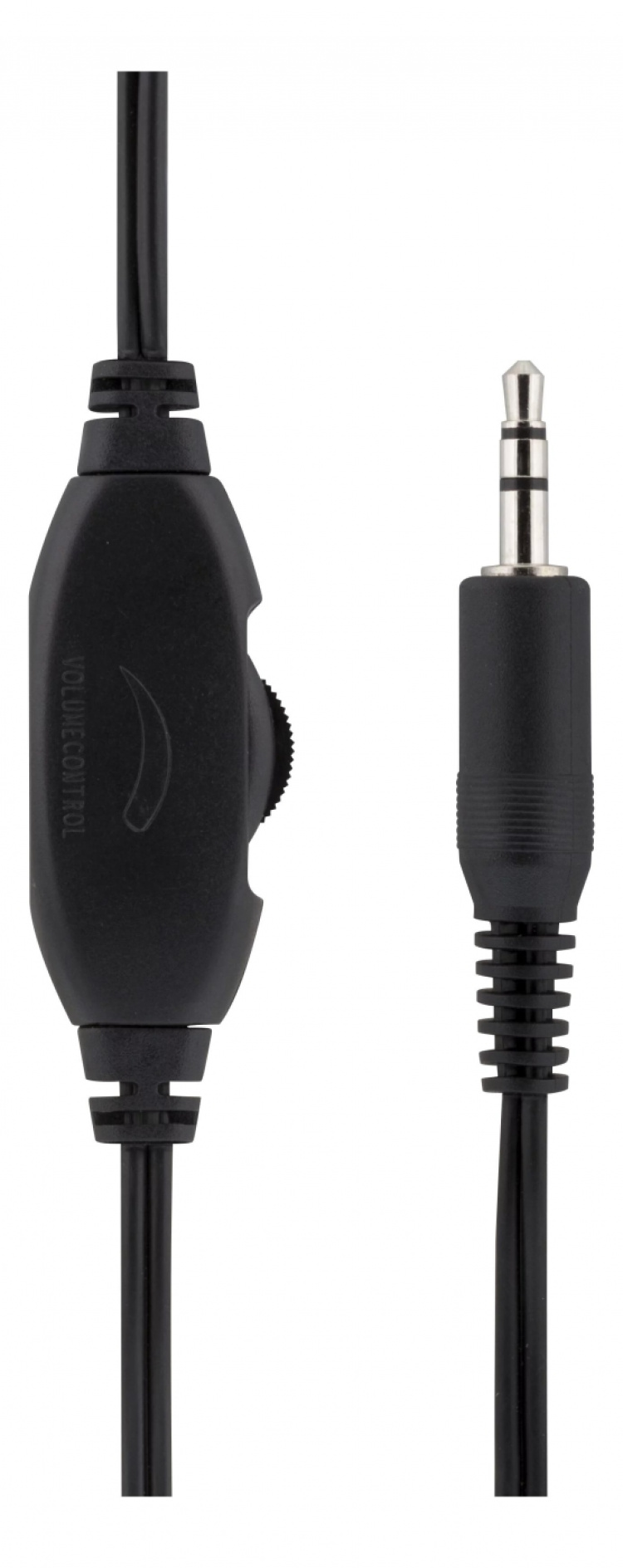 DELTACO Stereo Headphones , volumekontrol, 1x 3,5mm, ca 2m kabel