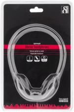 DELTACO Stereo Headphones , volumekontrol, 1x 3,5mm, ca 2m kabel