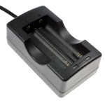 Dubbel batteriladdare för 18650-batterier