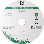 DELTACO F/FTP folieskærmet inst.kabel, Cat6a, LSZH , 100m rulle, hvid